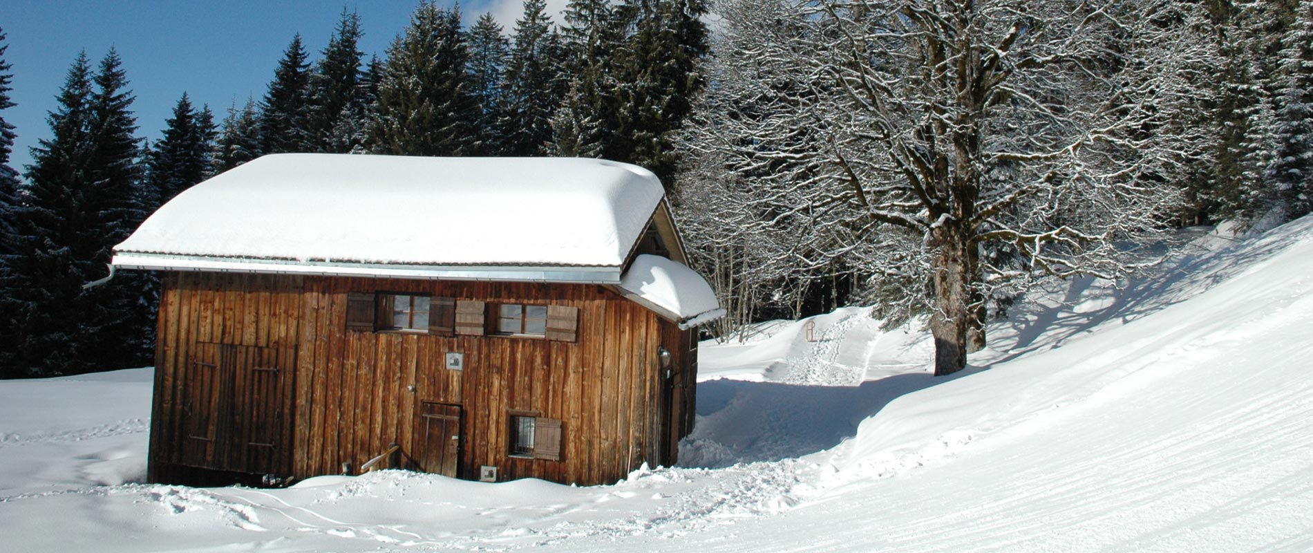 Ferienhütte Birihof Winter