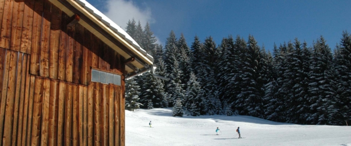 Ferienhütte Birihof Skipiste